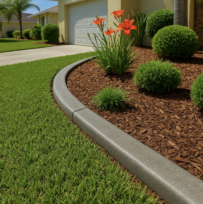 concrete landscape borders