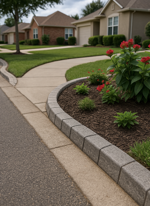 concrete landscape curbing near me