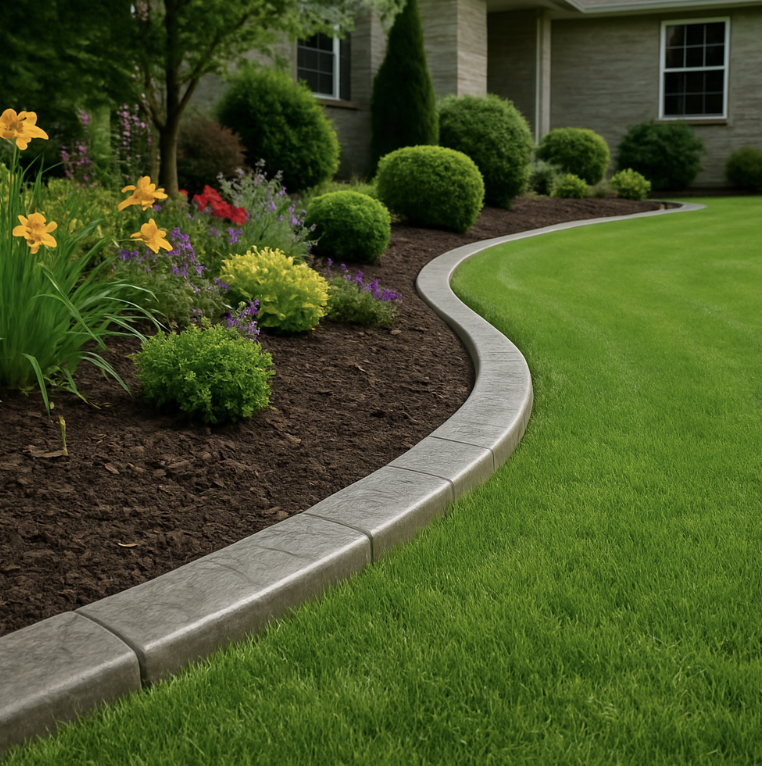 landscape concrete curb