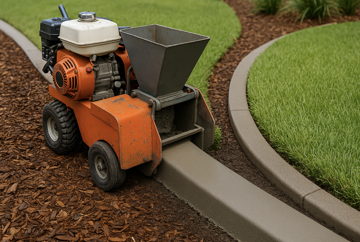 Concrete Landscape Curbing Machine