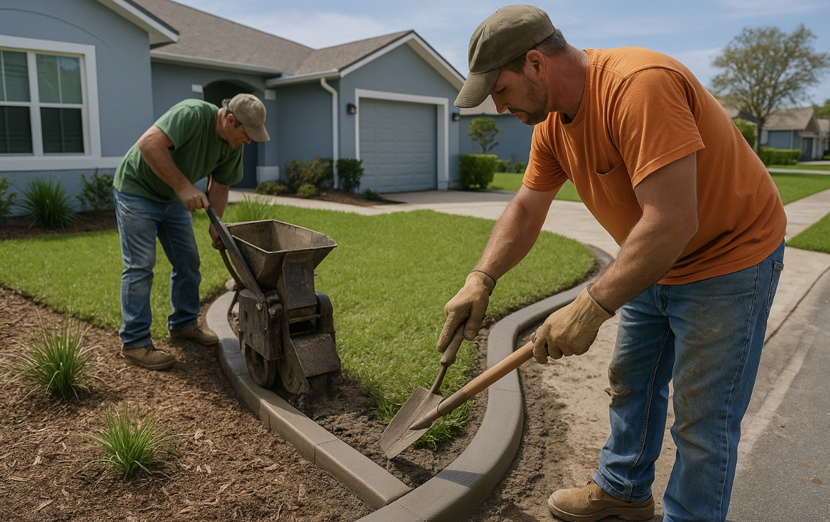 concrete curbing installation near me