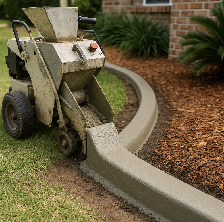 concrete curbing machine rental
